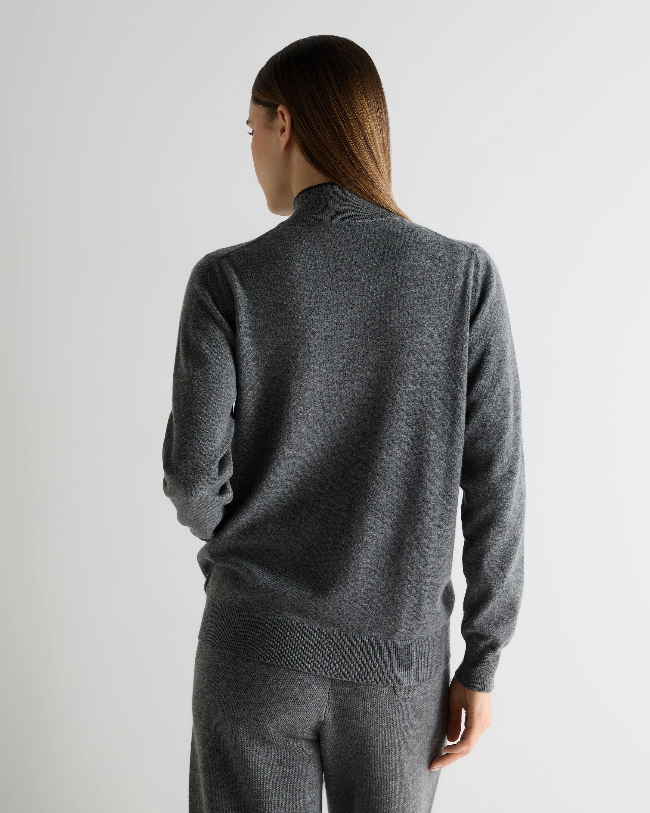 Exclusive Online Discount Surprise Discount Today Women'S Alisa Full Zip Cashmere Cardigan Elephant Grey