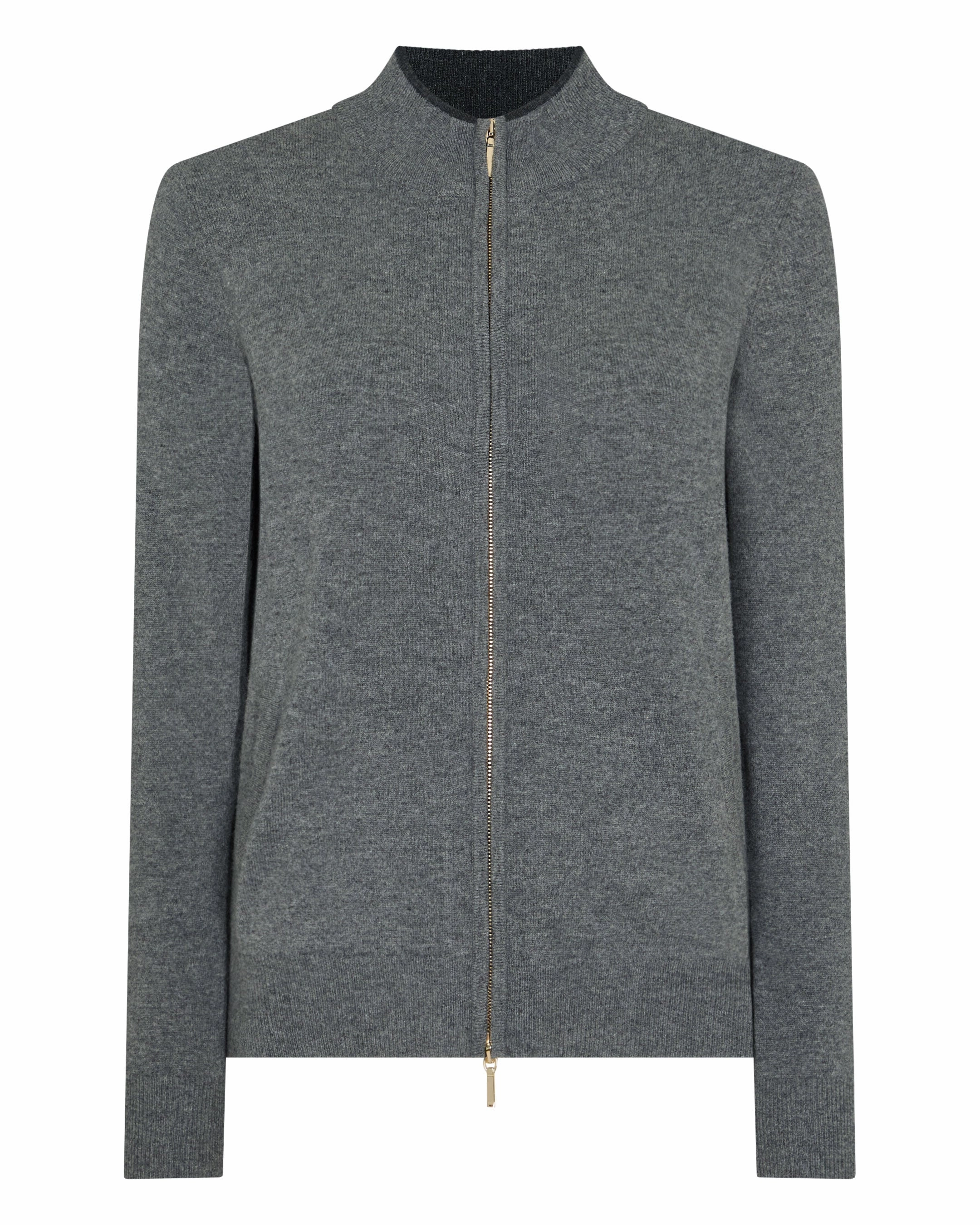 Shop the Best Deals Shop Today Save Women'S Alisa Full Zip Cashmere Cardigan Elephant Grey