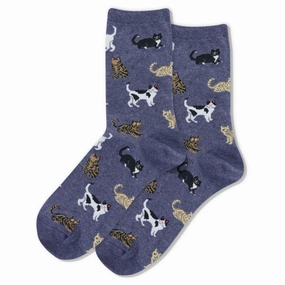 Women'S Cats Crew Sock Trending Now Discount Grab It Fast