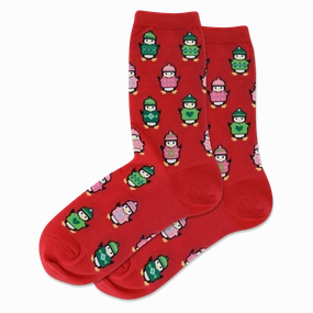 Women'S Cozy Penguins Crew Socks Grab Your Savings Special Deal Frenzy