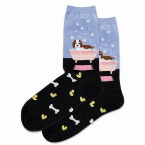 Best Seller Deal Shop Now Save Women'S Doggie Bath Time Crew Socks