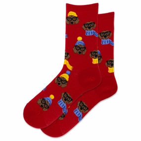 Daily Special Offer Women'S Dressed Dogs Crew Socks