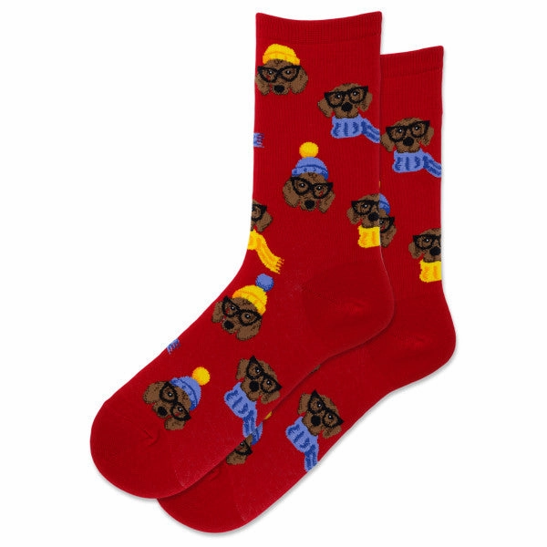 Daily Special Offer Women'S Dressed Dogs Crew Socks