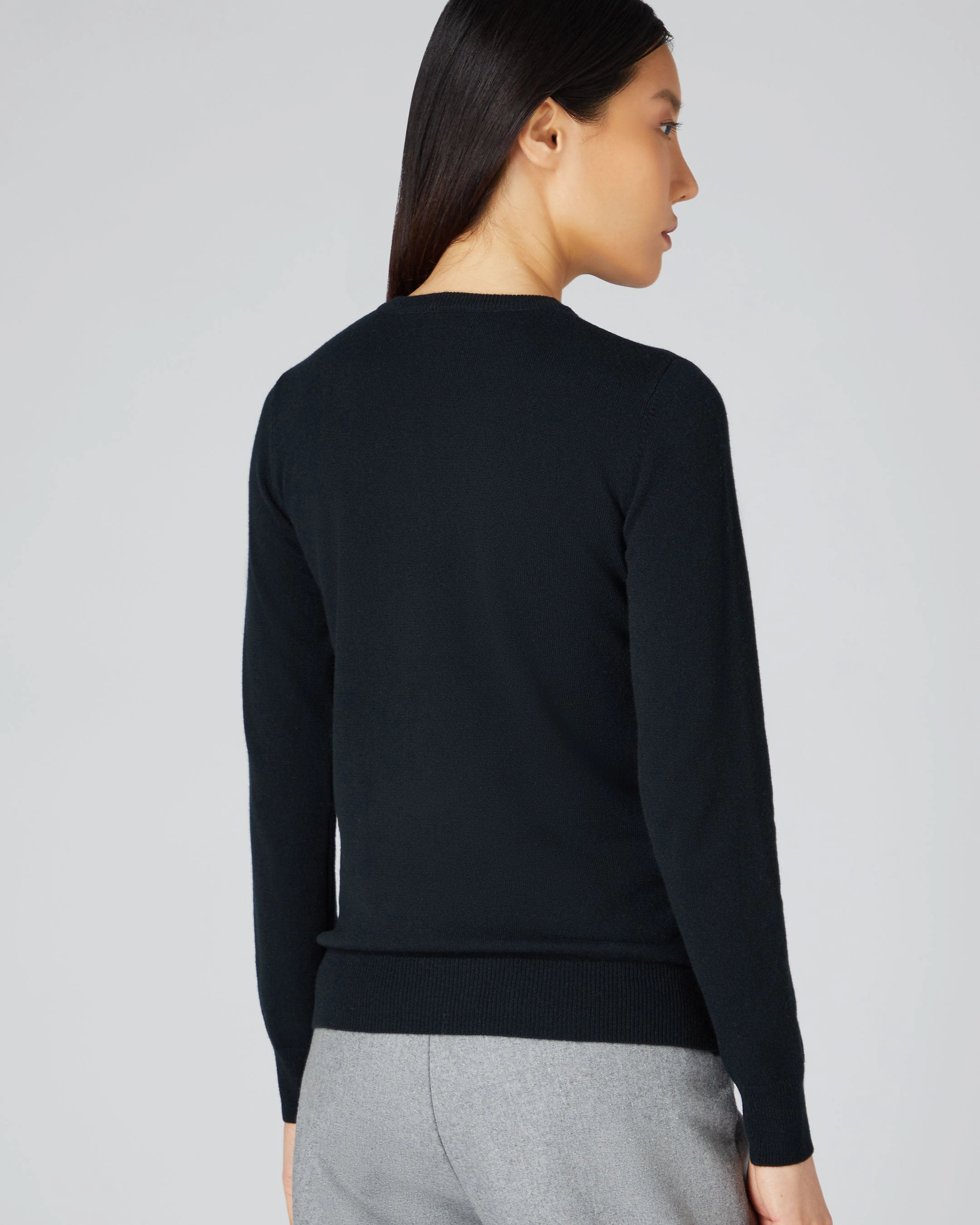 Trending Today Steal Save Today Event Women'S Evie Classic Round Neck Cashmere Jumper Black