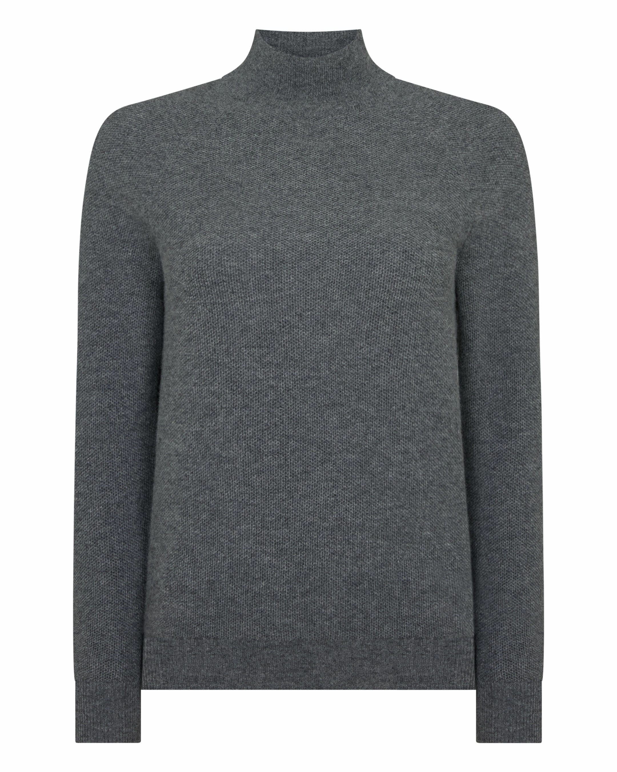 Flash Sale Now Save More Online Women'S Honeycomb Knit Cashmere Jumper Elephant Grey
