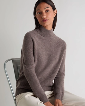 Weekend Flash Offer Women'S Honeycomb Knit Cashmere Jumper Otter Brown