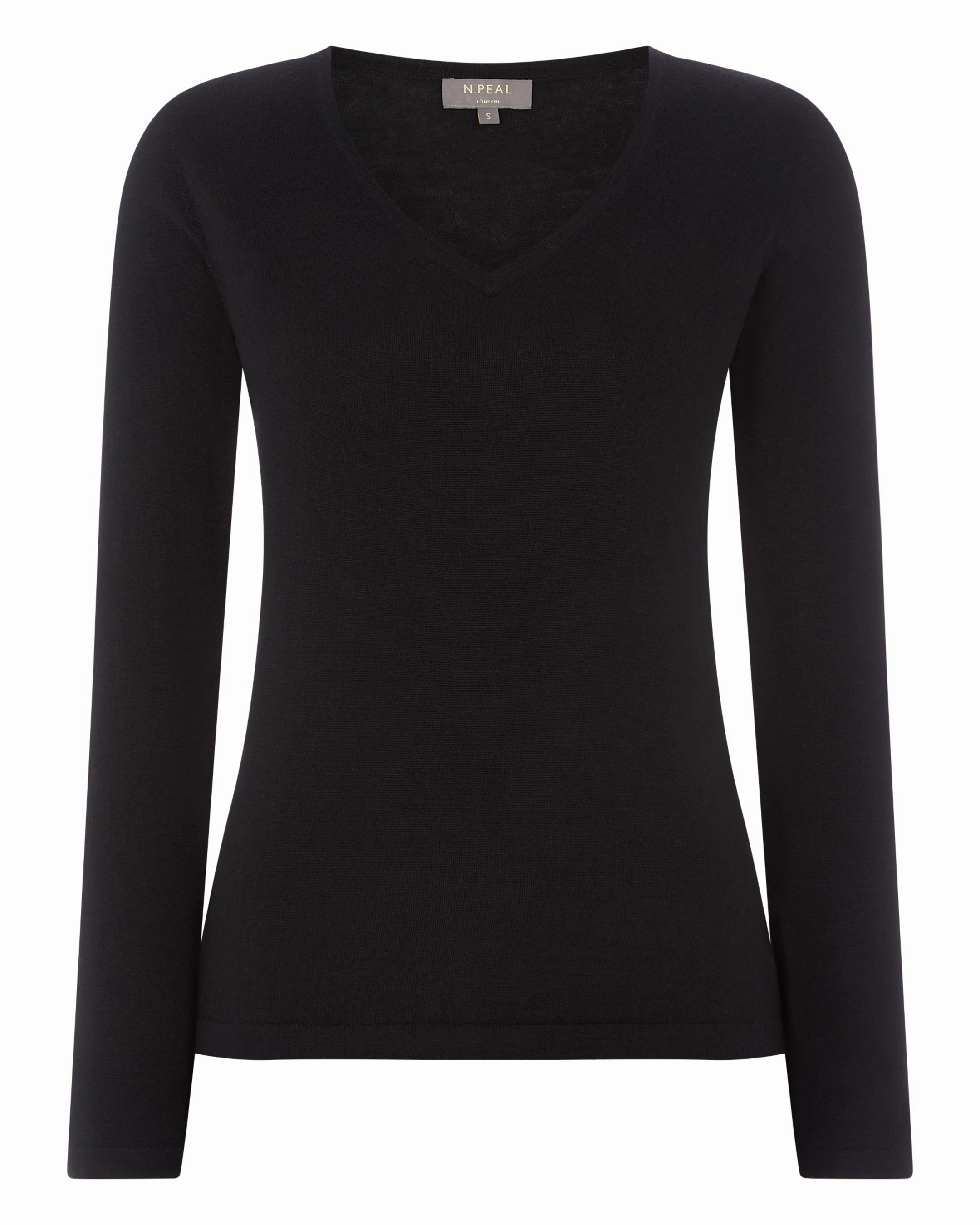 Flash Sale Alert Now Clearance Blowout Women'S Imogen Superfine Cashmere V Neck Jumper Black