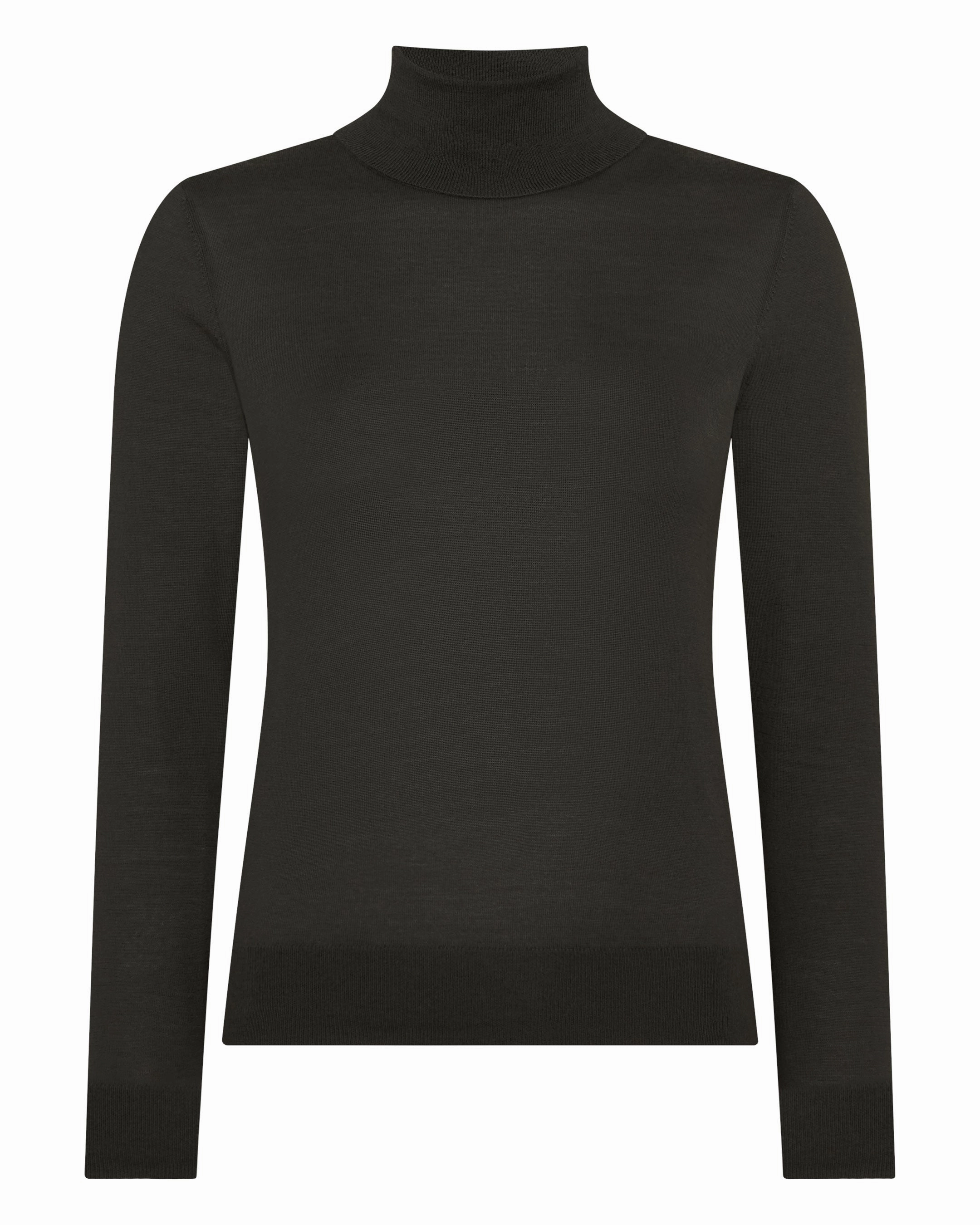 Women'S Margot Superfine Cashmere Roll Neck Jumper Arabica Khaki Green Hot Sale Today
