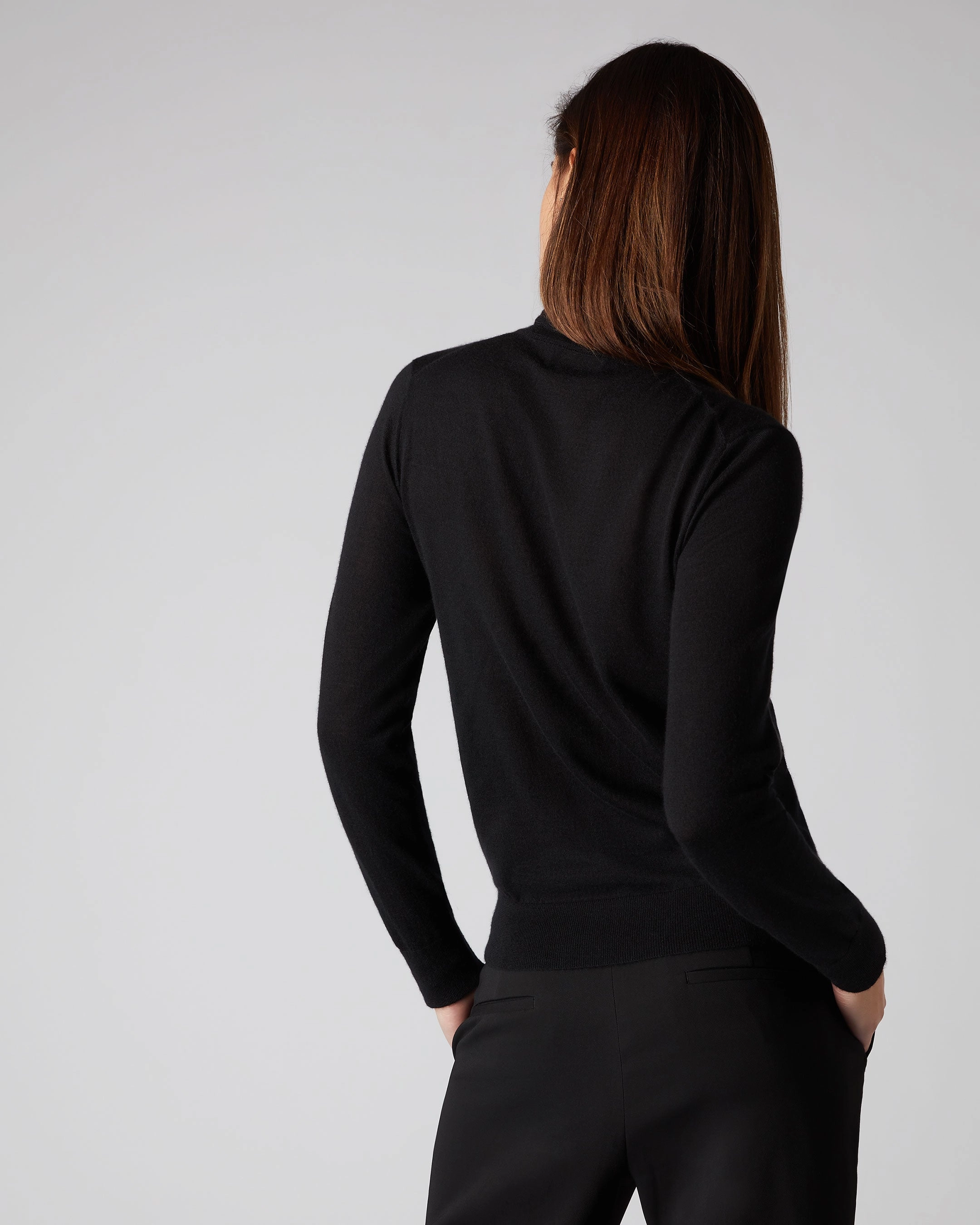 Women'S Margot Superfine Cashmere Roll Neck Jumper Black Biggest Savings Now