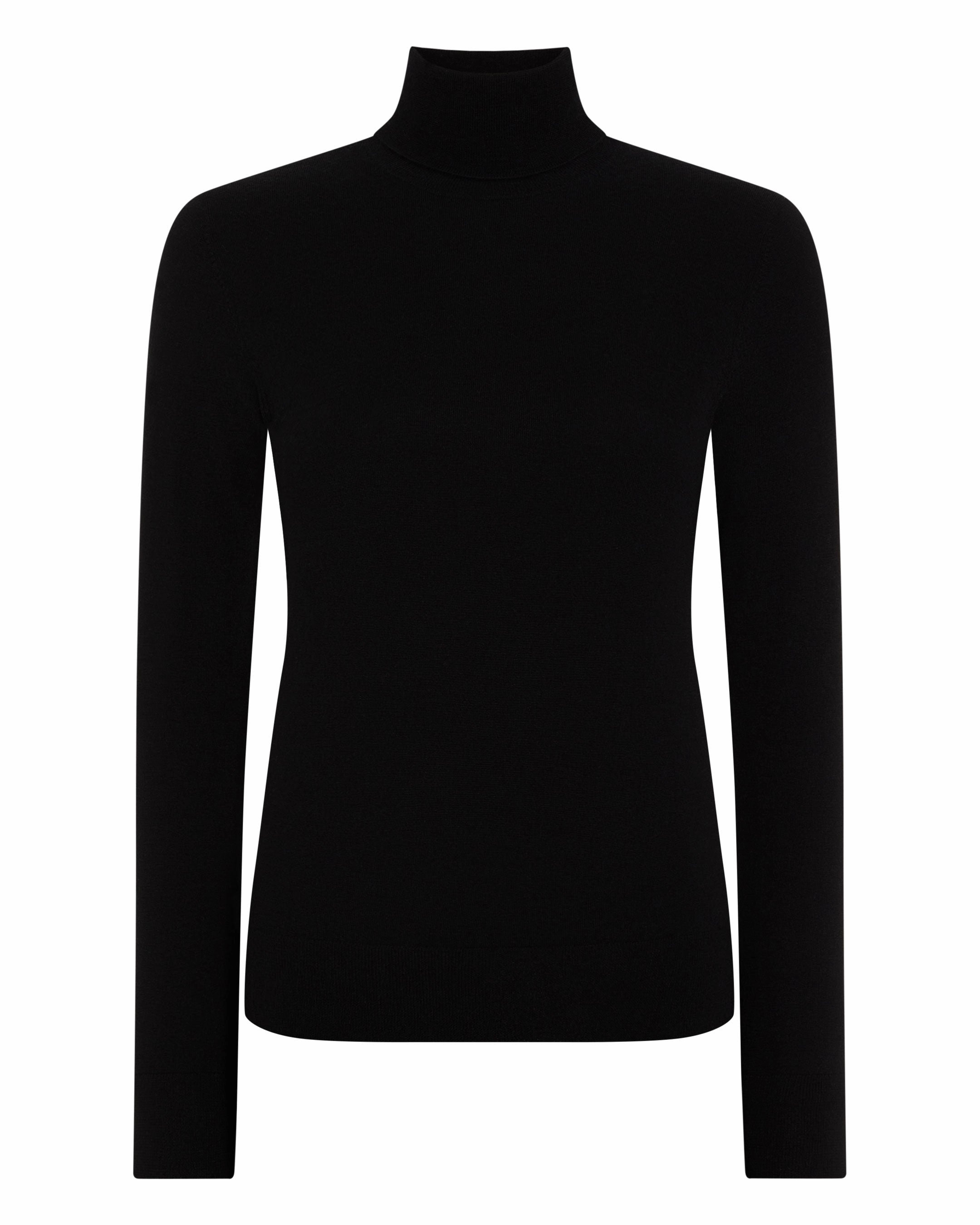 Instant Discount Women'S Margot Superfine Cashmere Roll Neck Jumper Black