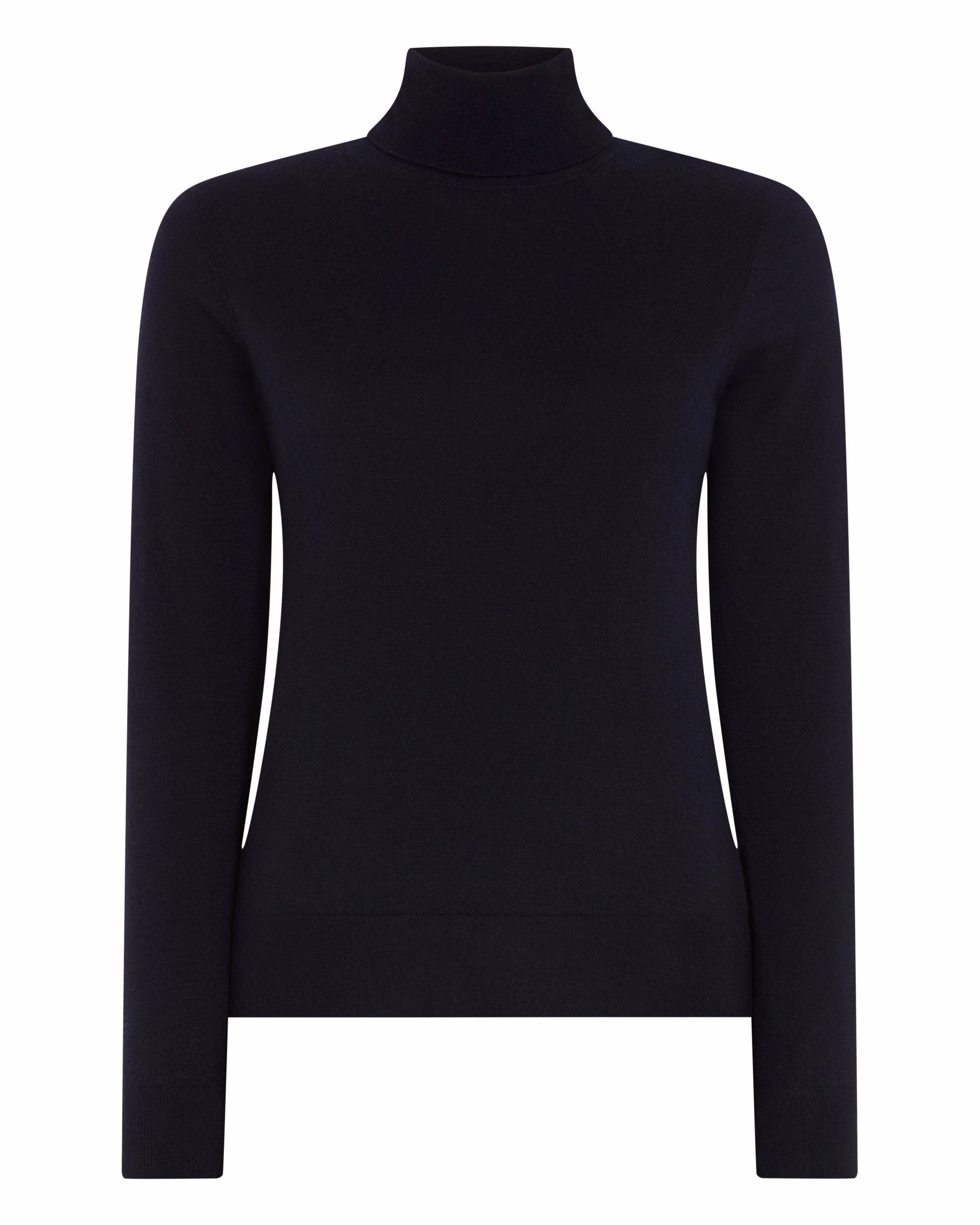 Todays Best Deal Today Only Savings Women'S Margot Superfine Cashmere Roll Neck Jumper Navy Blue