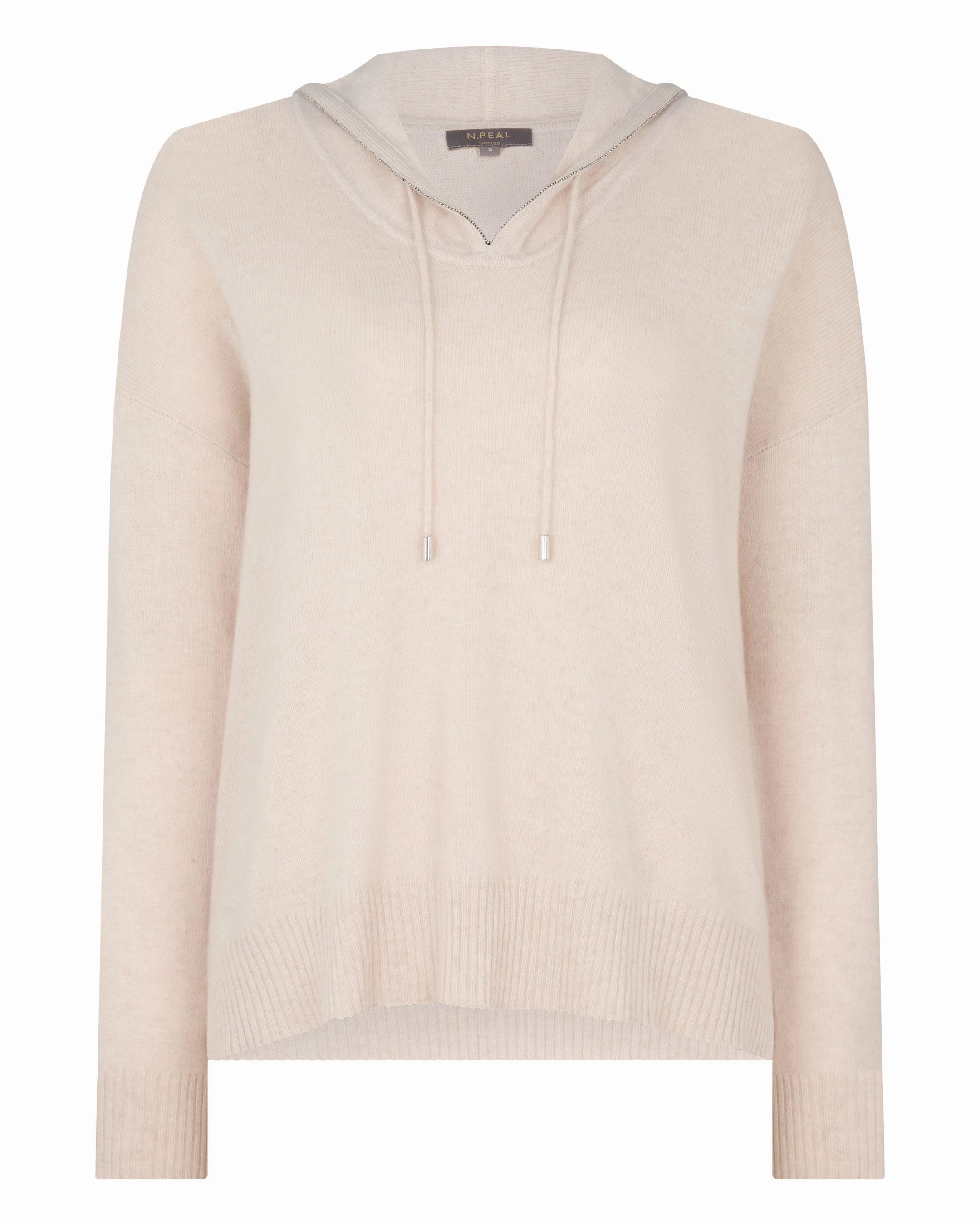 Save Today Only Best Seller Discount Women'S Maya Metal Trim Cashmere Hoodie Ecru White