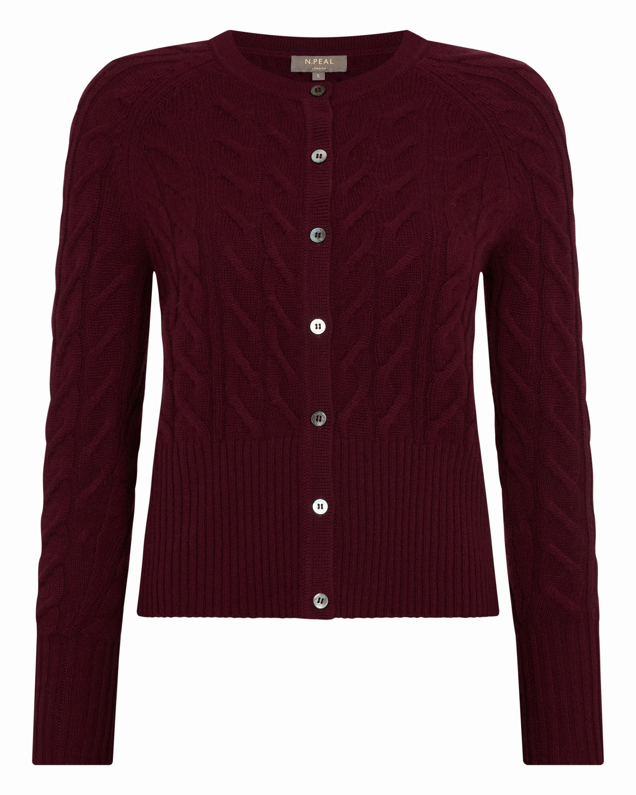 Flash Discount Today GiftWorthy Sale Women'S Myla Cable Cashmere Cardigan Bordeaux Red