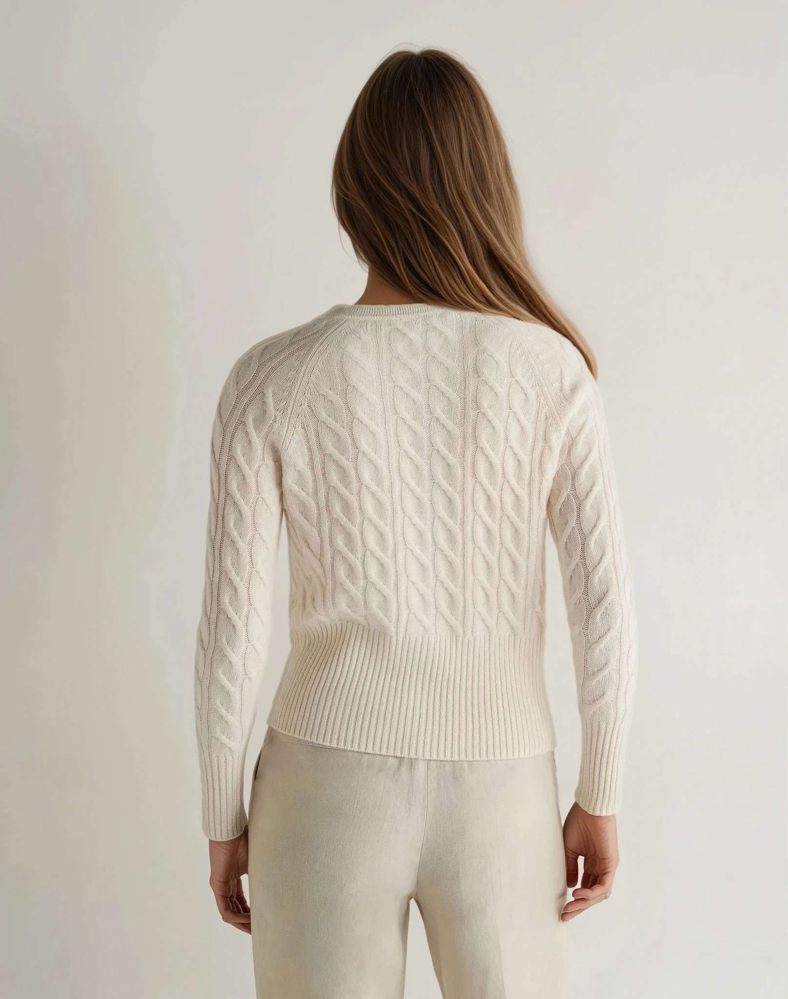 Women'S Myla Cable Cashmere Cardigan New Ivory White Shop Save Today Shop Today Save