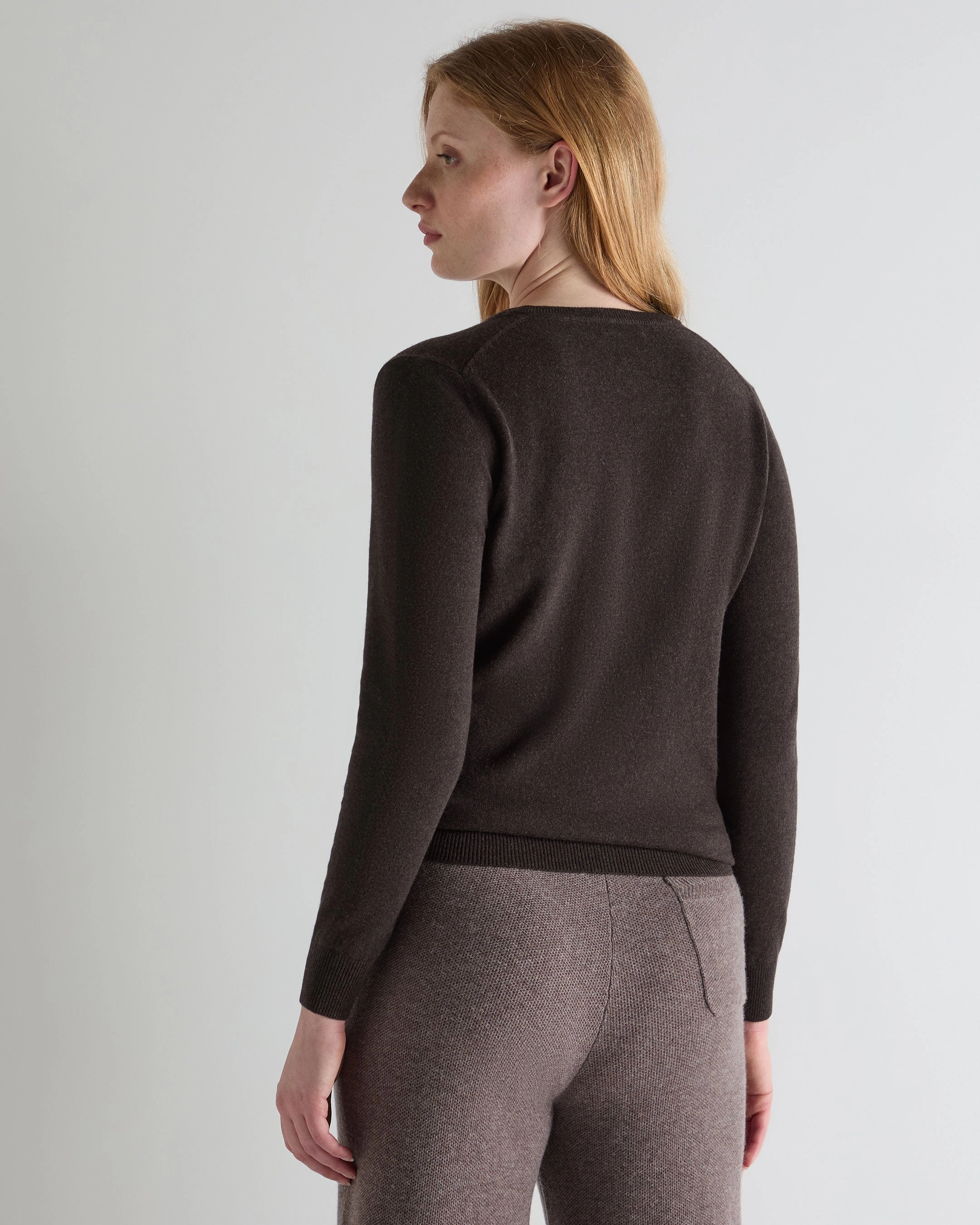 Flash Sale Alert Now Women'S Phoebe V Neck Cashmere Jumper Chocolate Brown