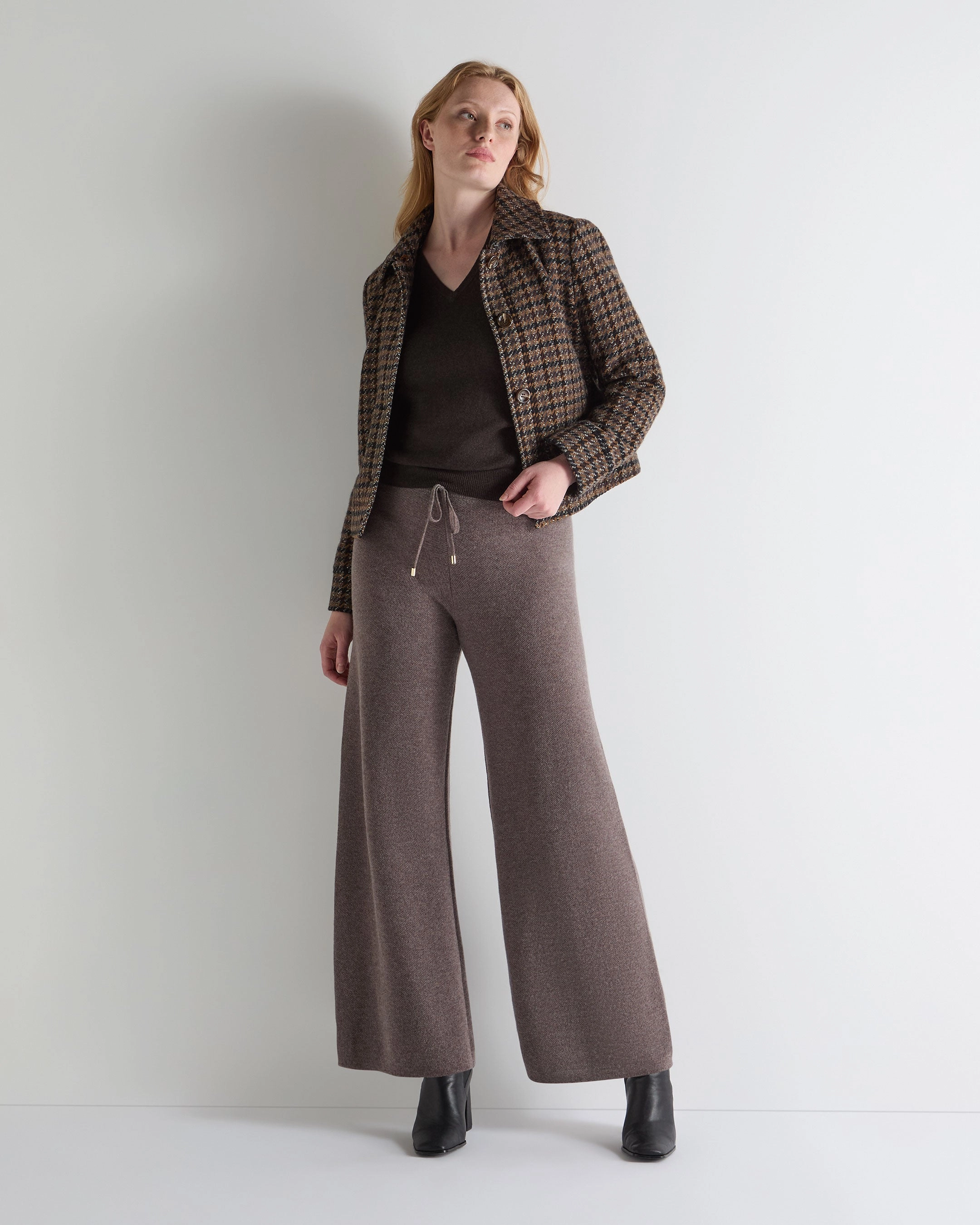 Hot Offer Event Women'S Phoebe V Neck Cashmere Jumper Chocolate Brown