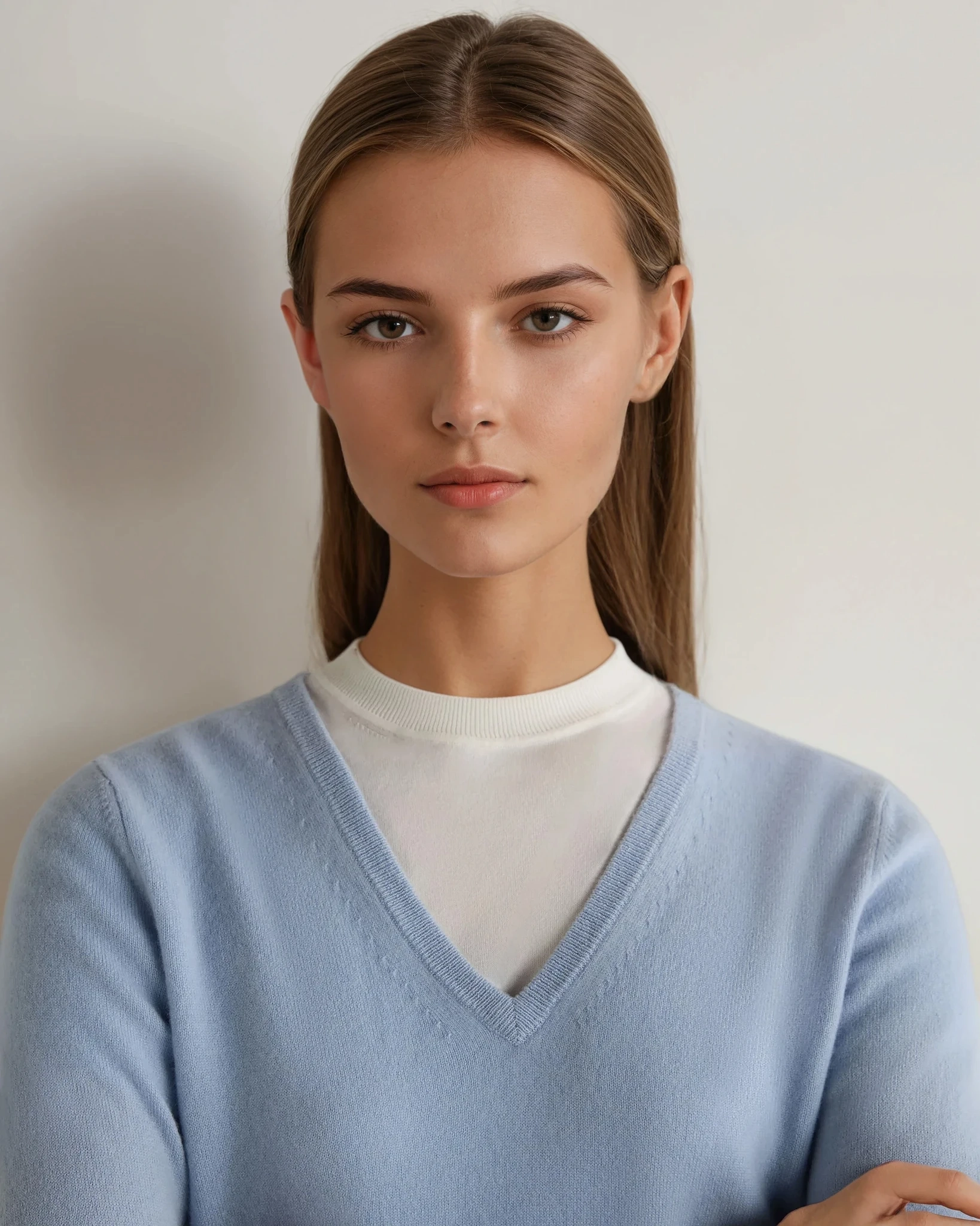 Women'S Phoebe V Neck Cashmere Jumper Sea Mist Blue MustHave Steals