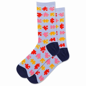 Women'S Puzzle Pieces Crew Socks Mega Hot Offer Flash Sale Alert Now