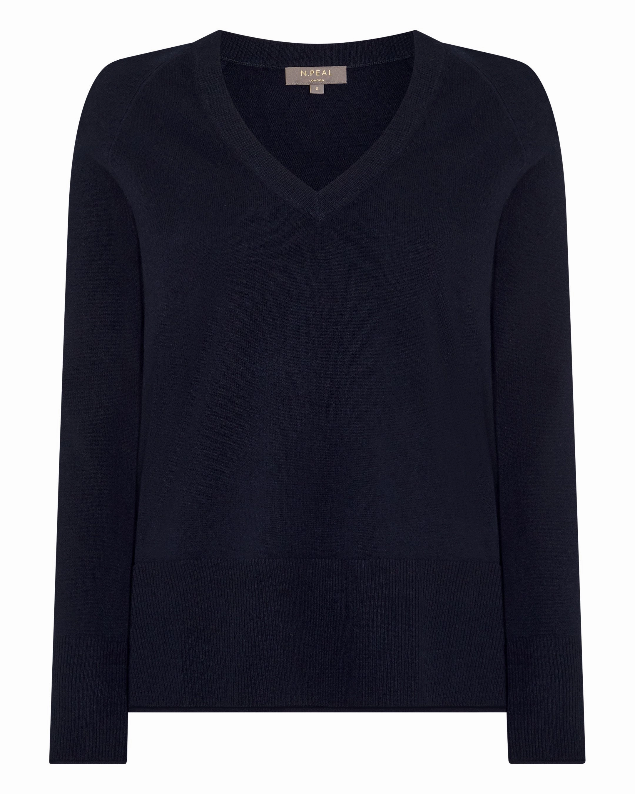 Hot Deal Alert Sweet Deal Today Women'S Relaxed V Neck Cashmere Jumper Navy Blue