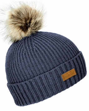 Women'S Trapper Pom Beanie - Storm Grab It Now Shop Todays Picks