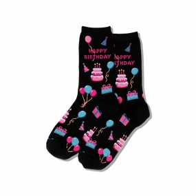 Womens Happy Birthday Crew Socks Best Deal Alert Todays Steal