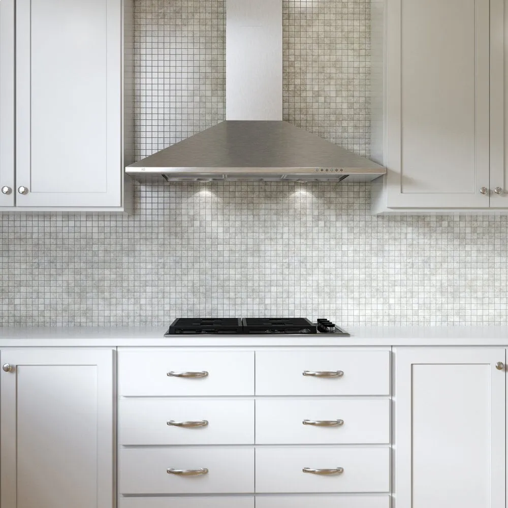 Xo Appliance XOB42S 600 Cfm 42" Italian Made Wall Mount Chimney Range Hood Stainless