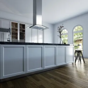 Xo Appliance XOMI42GC 42" 600/395 Cfm Island Hood Stainless/Glass