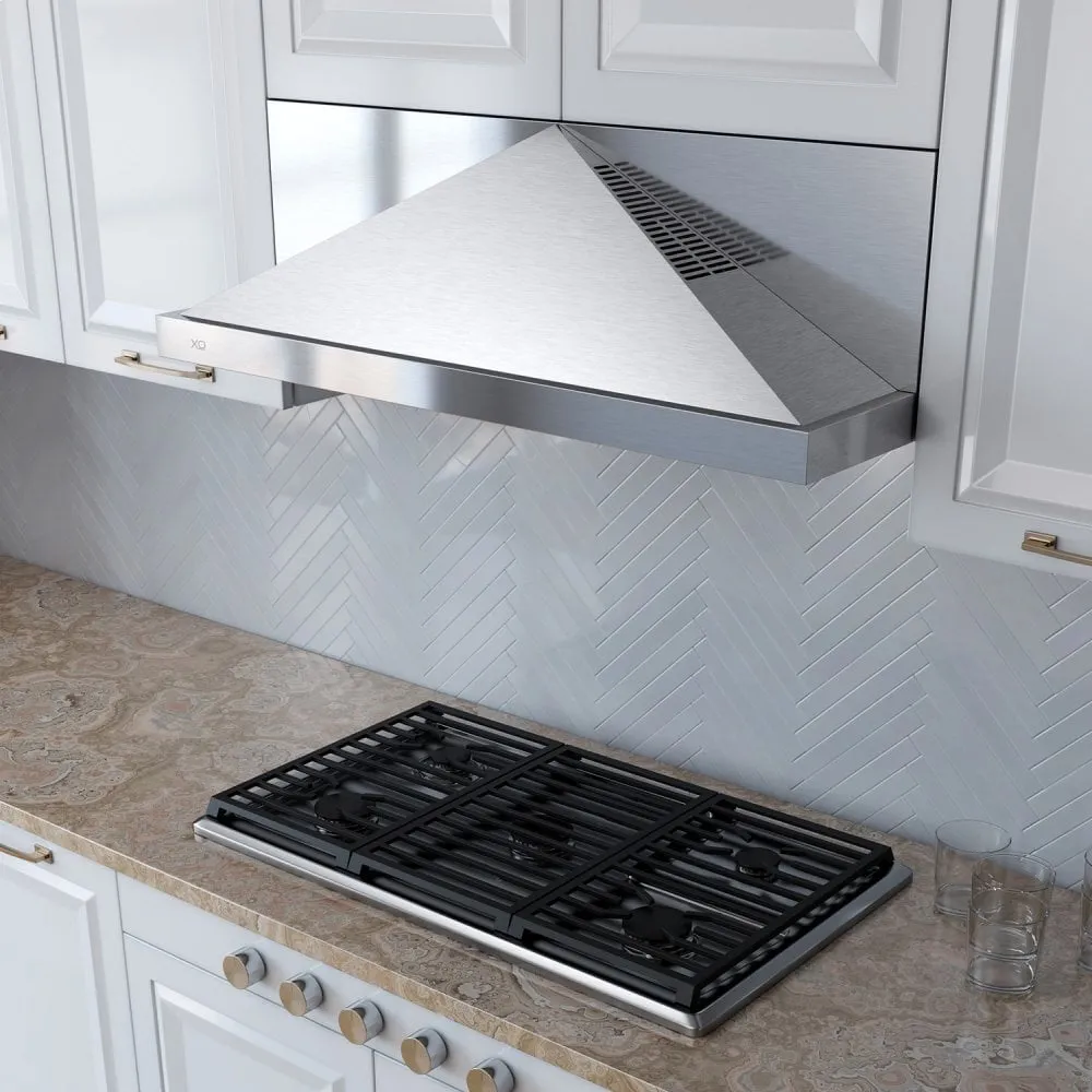 Xo Appliance XOP36S 600 Cfm 36" Under Cabinet Italian Made Pyramid Design Stainless