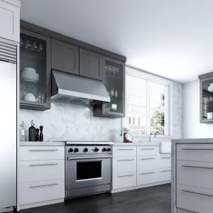 Xo Appliance XOT1830SC 30" 600/395 Cfm Italian Made Pro Hood Range Hood Stainless
