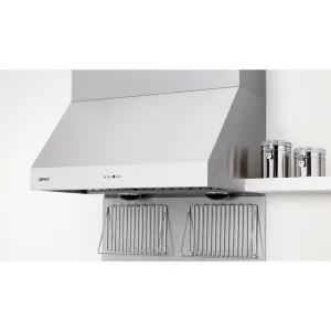 Zephyr AK7500BS 30" Tempest Ii Wall Hood With 650 Cfm Blower, 6 Speed Levels, Act