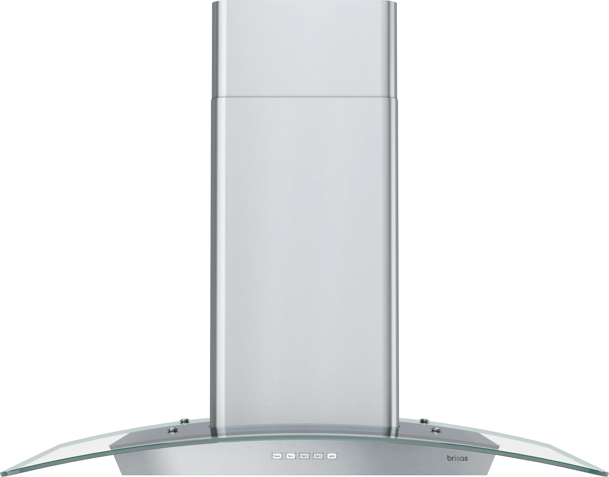 Zephyr BMLE30CG Brisas Curved Glass Island, 30" G, Act, Led