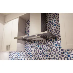 Zephyr ZMOM90AS 36" Modena Wall Hood With 715 Cfm Blower, 5 Speed Levels, Act