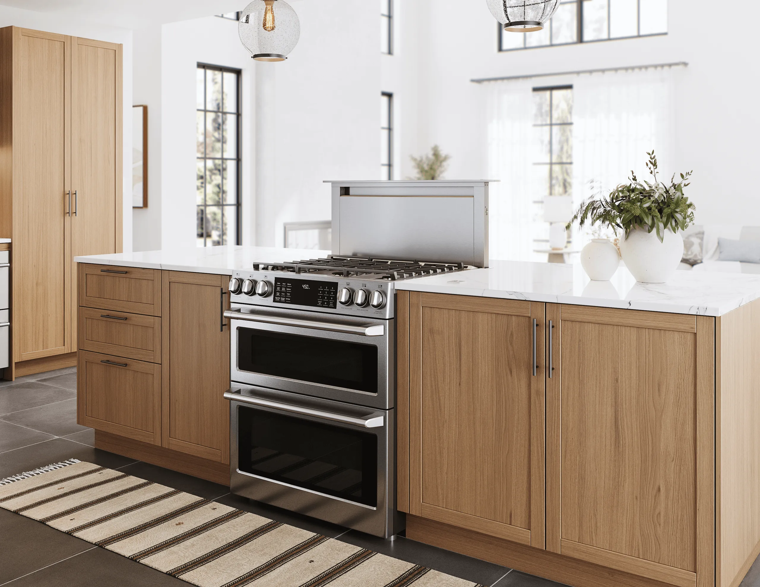 Zephyr ZTVE36AS Treviso Downdraft, 14" Rise, 36" Width, Ss, 600 Cfm